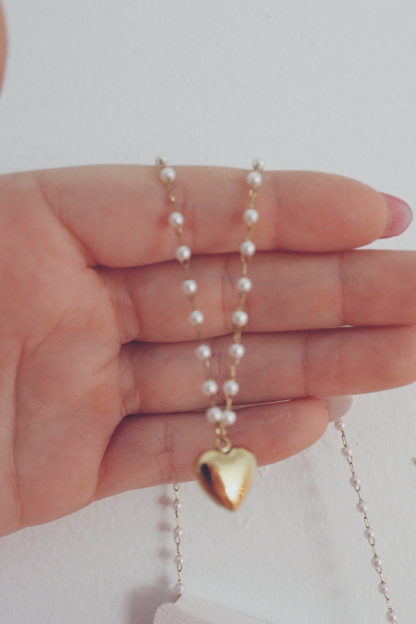 Pearly Hearts Necklace