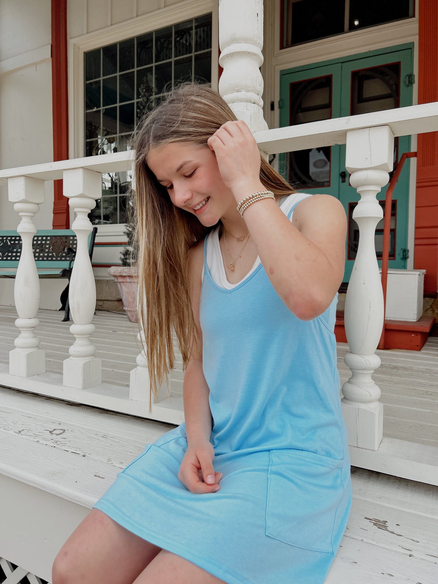 Sleeveless Tennis Mini Dress with Built in Romper Lining