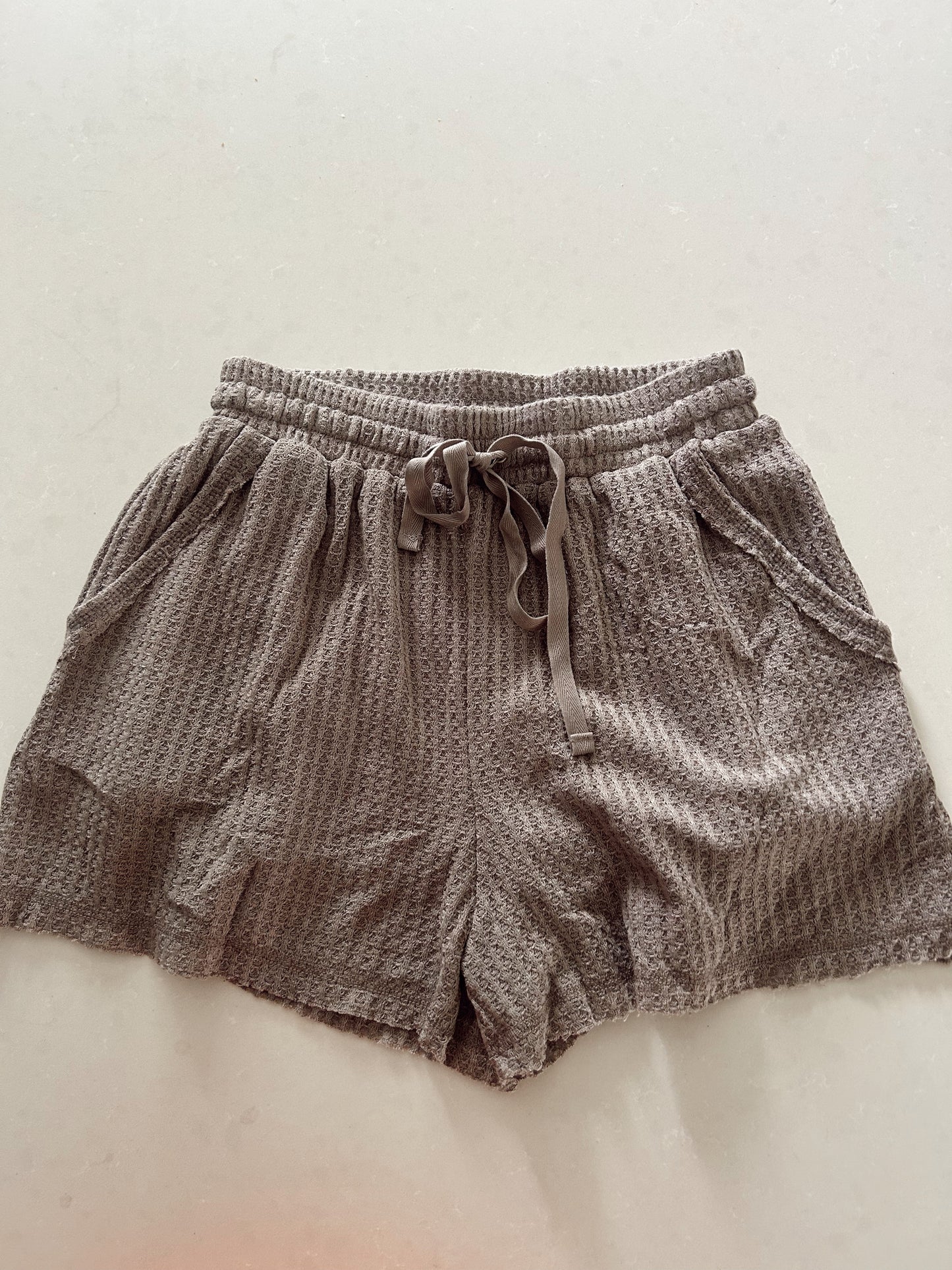 Mocha Waffle Matching Set: SHORTS