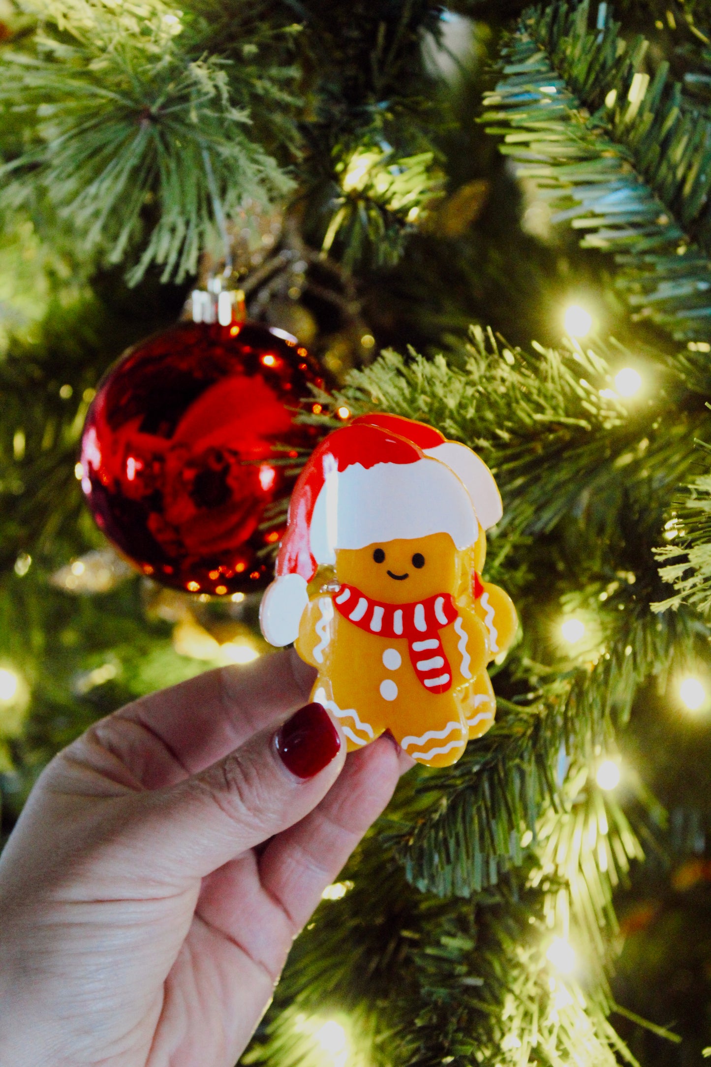 Gingerbread Claw Clip