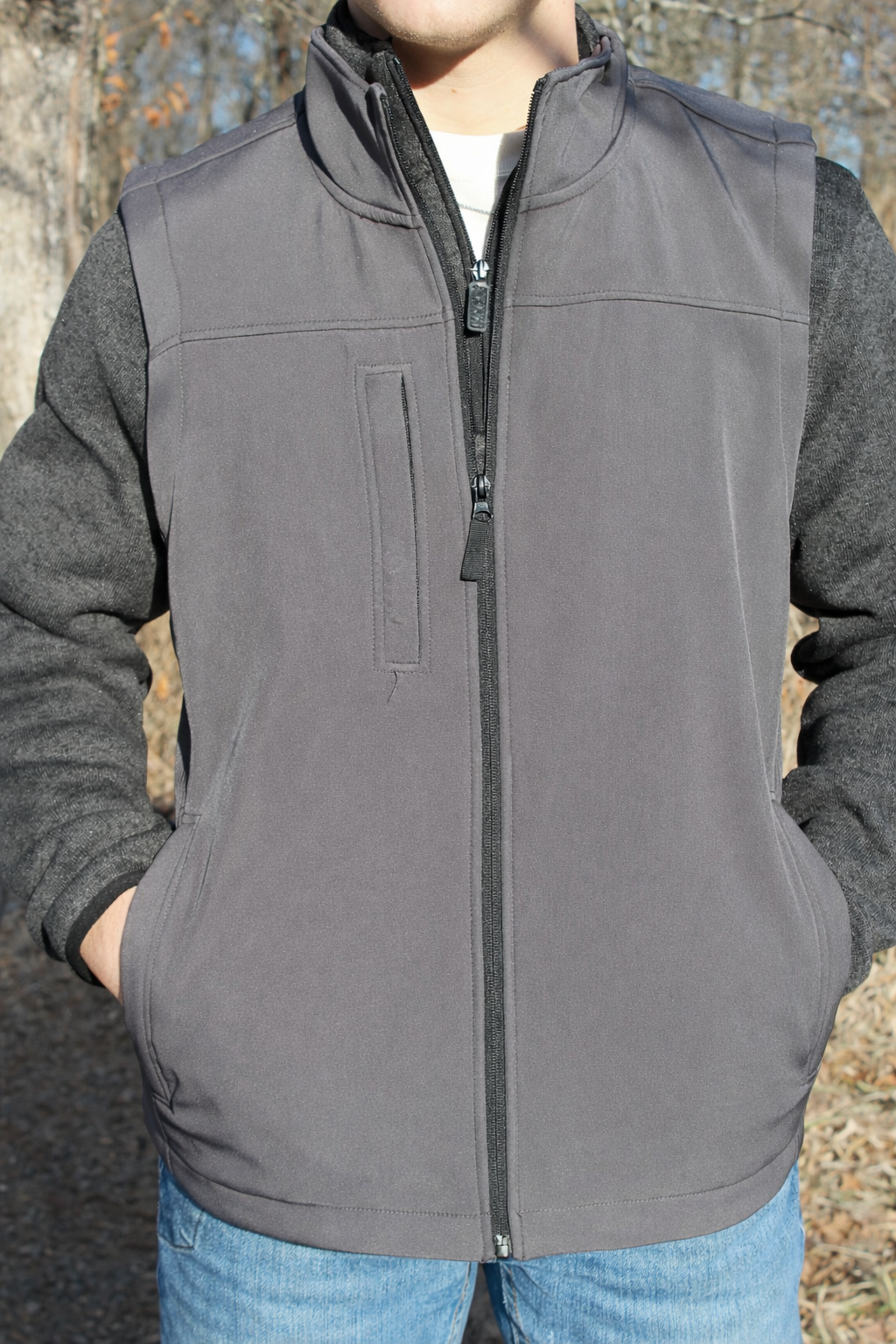 Layering Vest- Gray