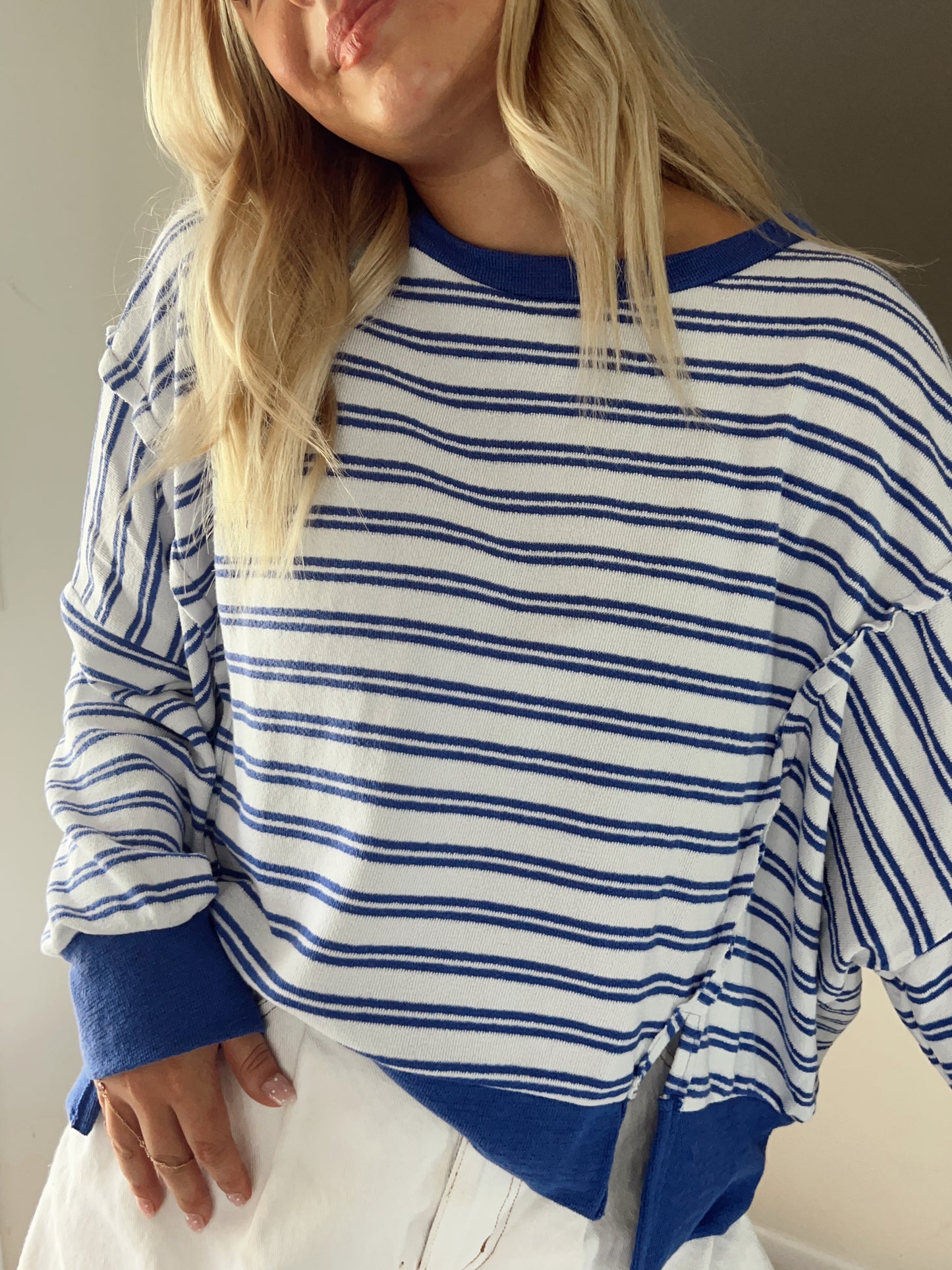 Royal Striped Crew