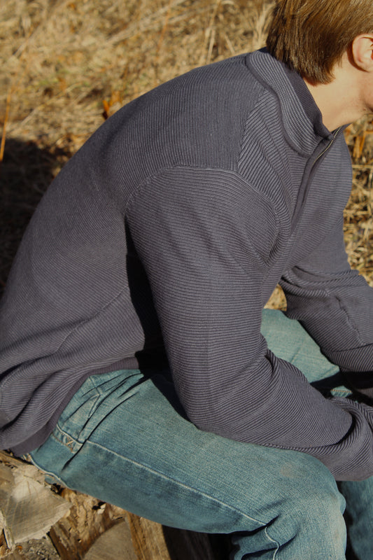 Quarter ZIp- Navy