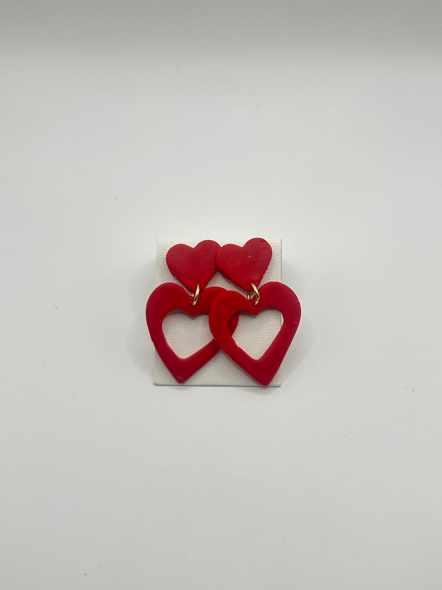 Cutout Heart Dangle Earrings