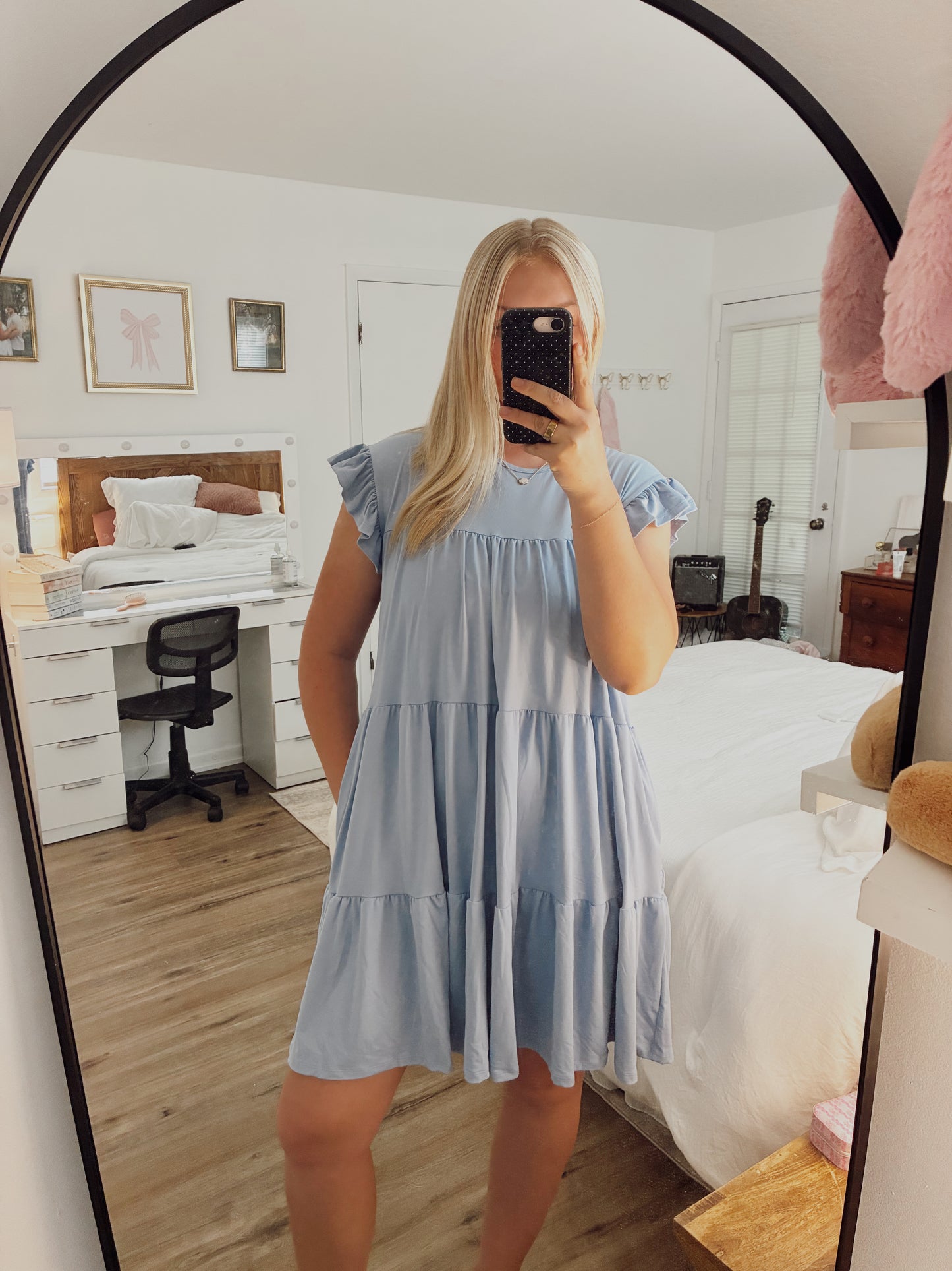 Periwinkle Ruffle Dress