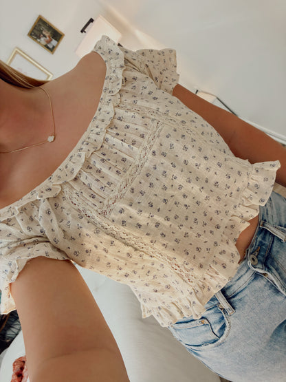 Lilac Boat Neck Top