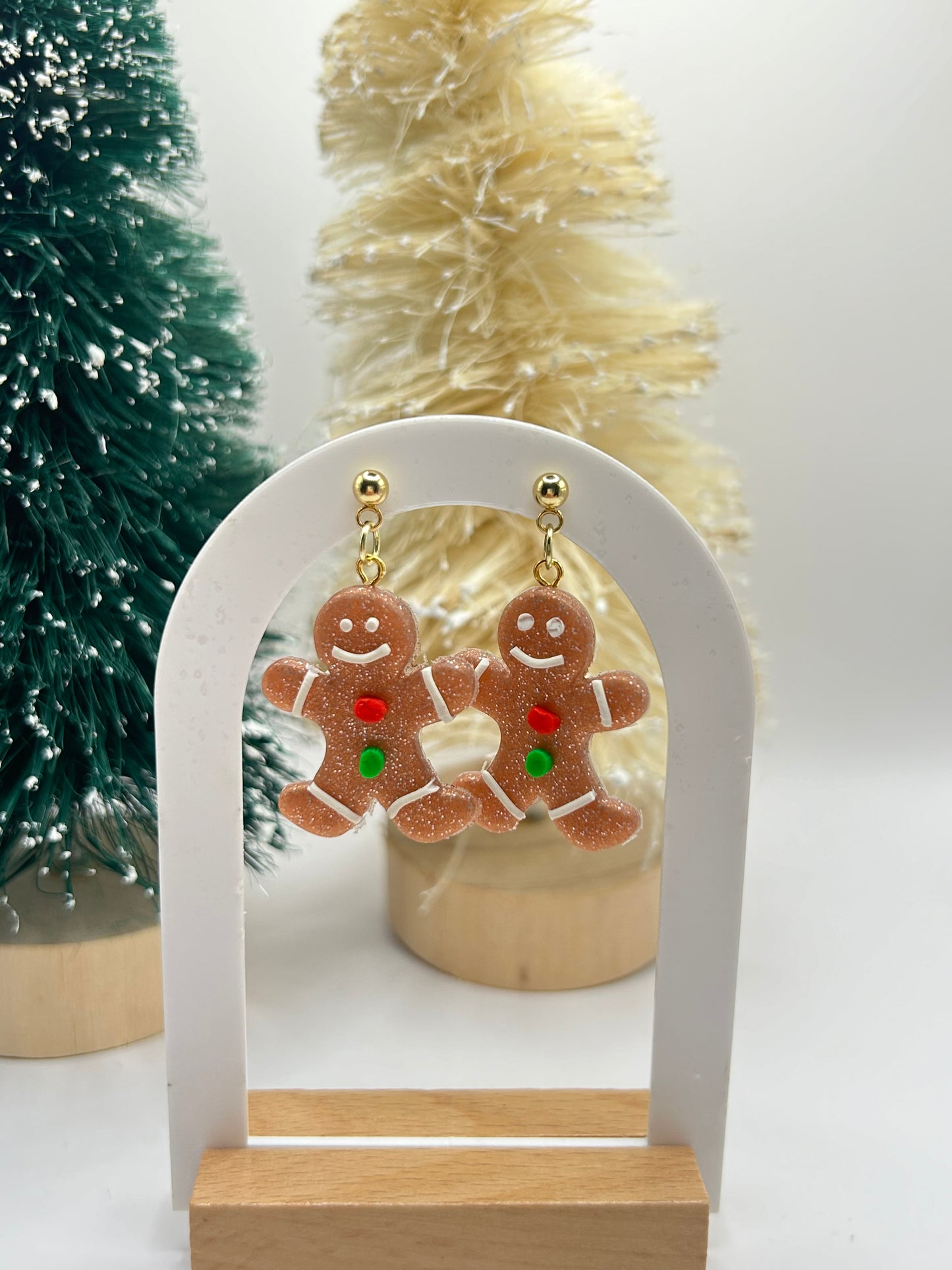 Gingerbread Dangle Earrings