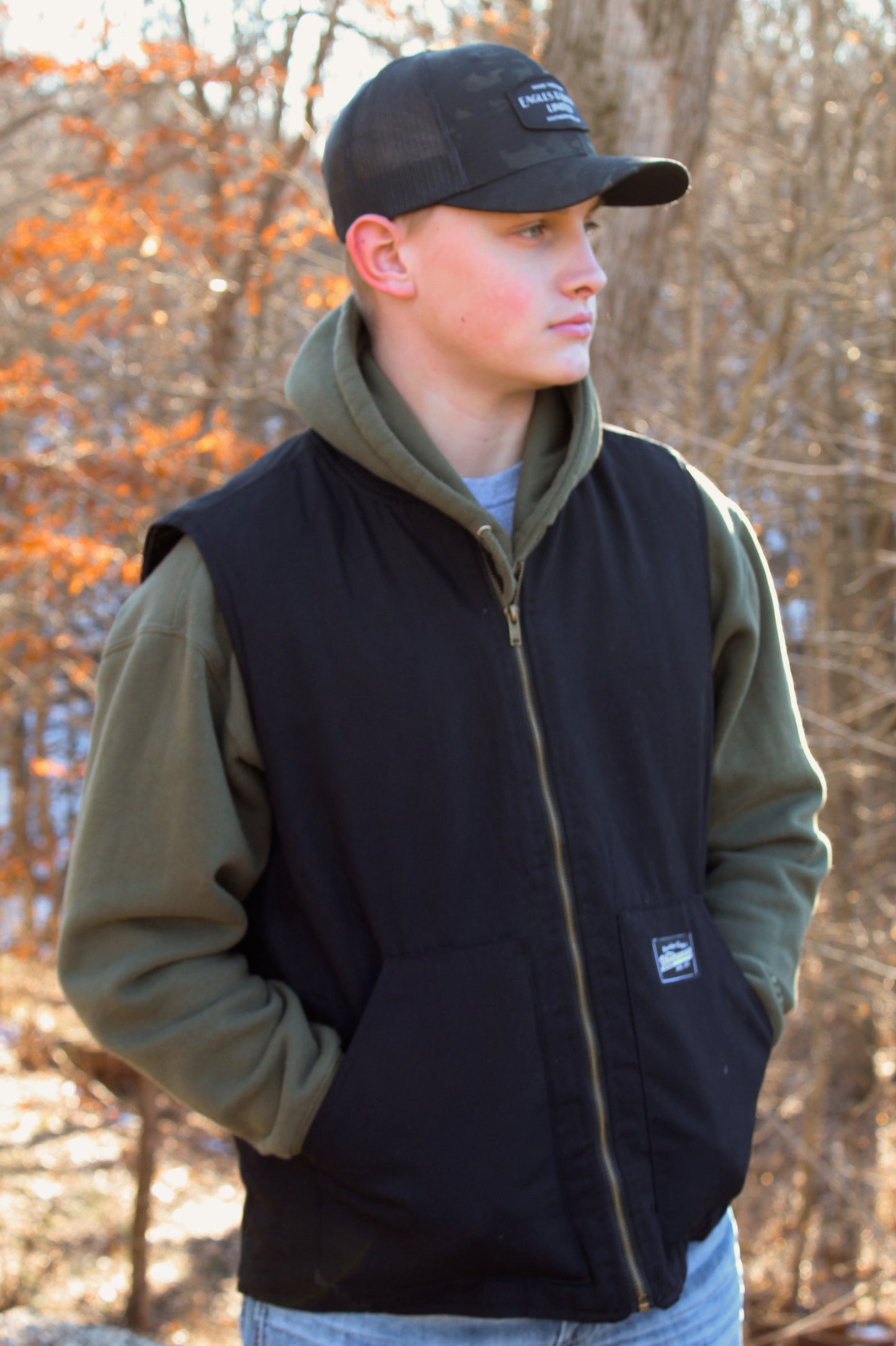 Canvas Vest- Black