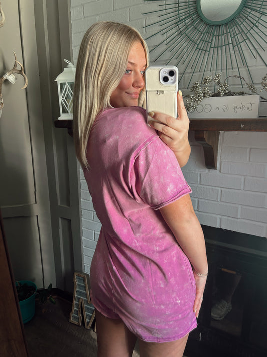 Pink T-Shirt Romper