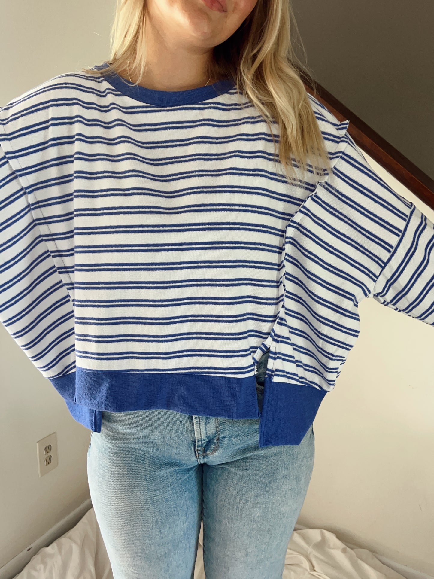 Royal Striped Crew