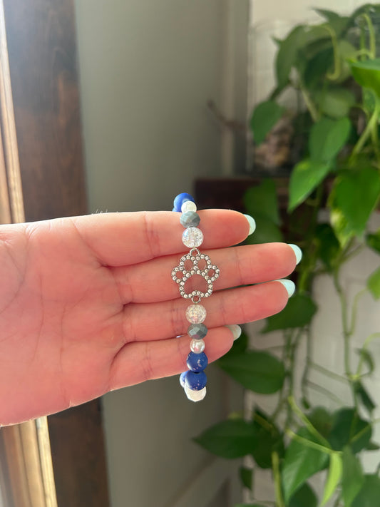 Bling Paw Print Bracelet