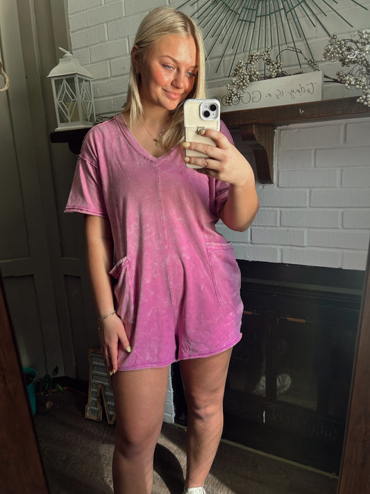 Pink T-Shirt Romper