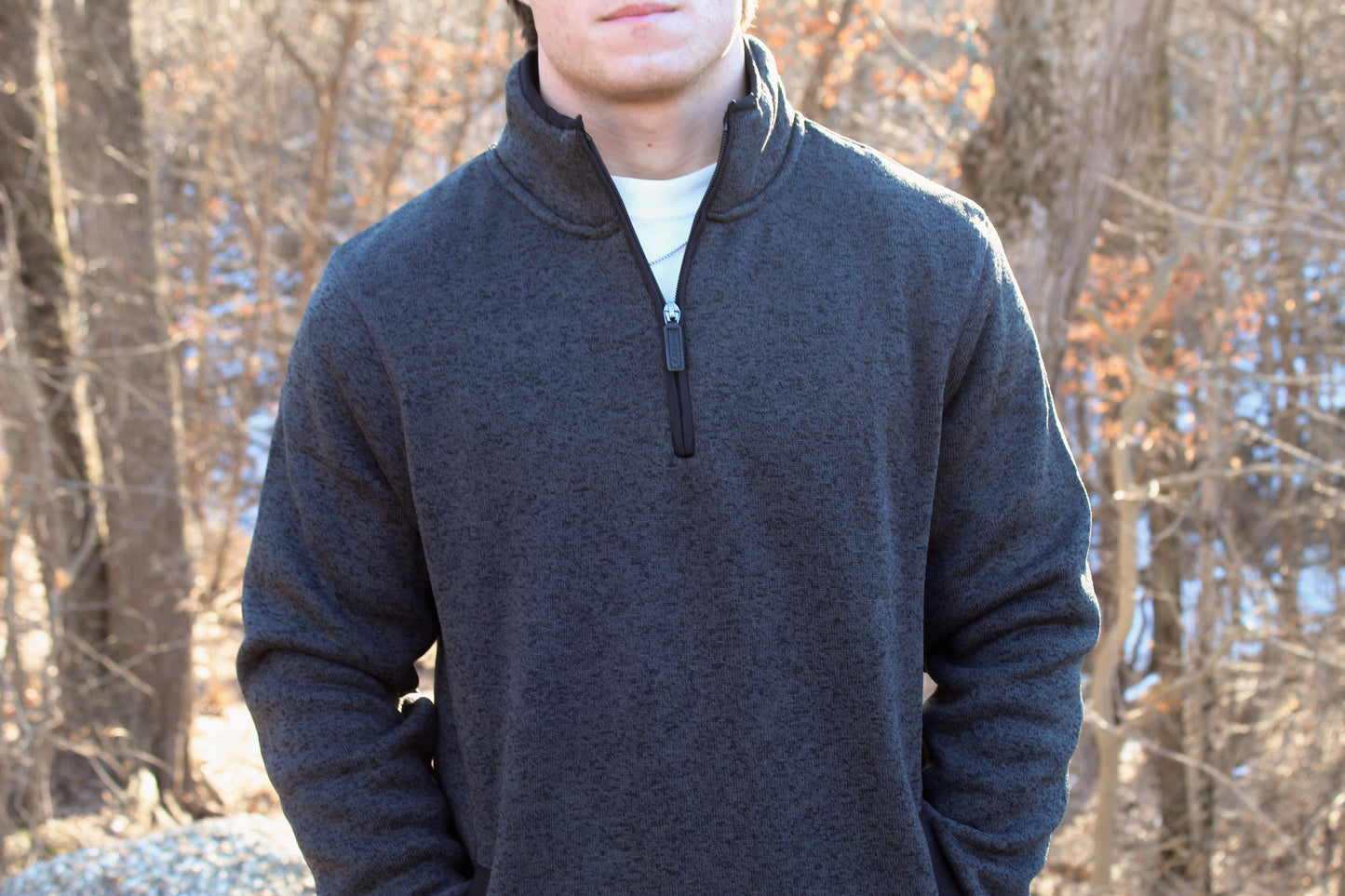 Flex Quarter Zip -Gray