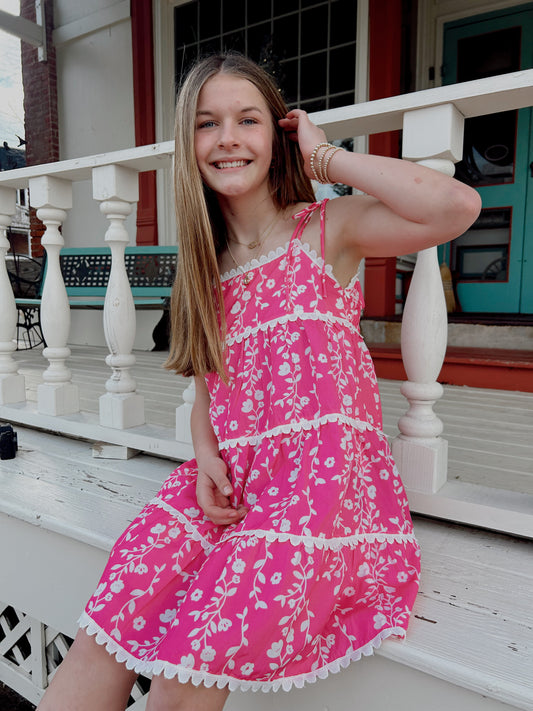 Sleeveless Pink Mini Dress