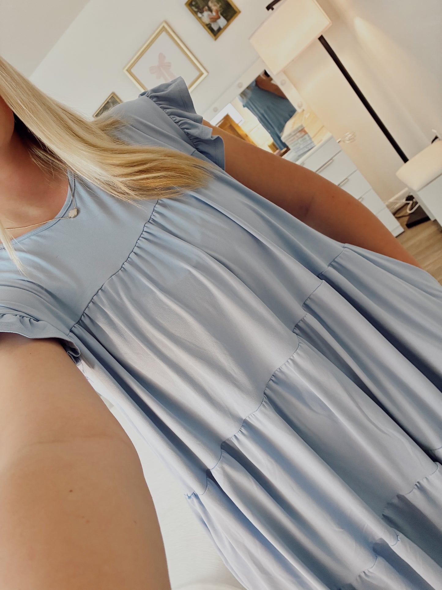 Periwinkle Ruffle Dress
