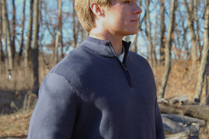 Quarter ZIp- Navy