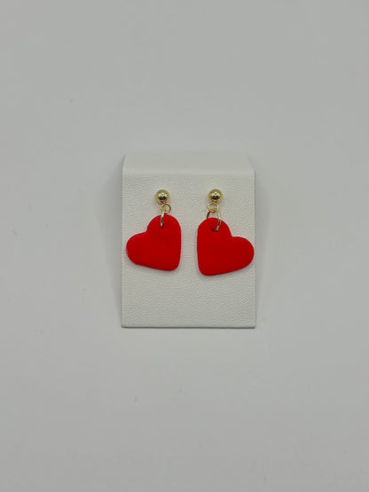 Mini Heart Stud Valentines Earrings