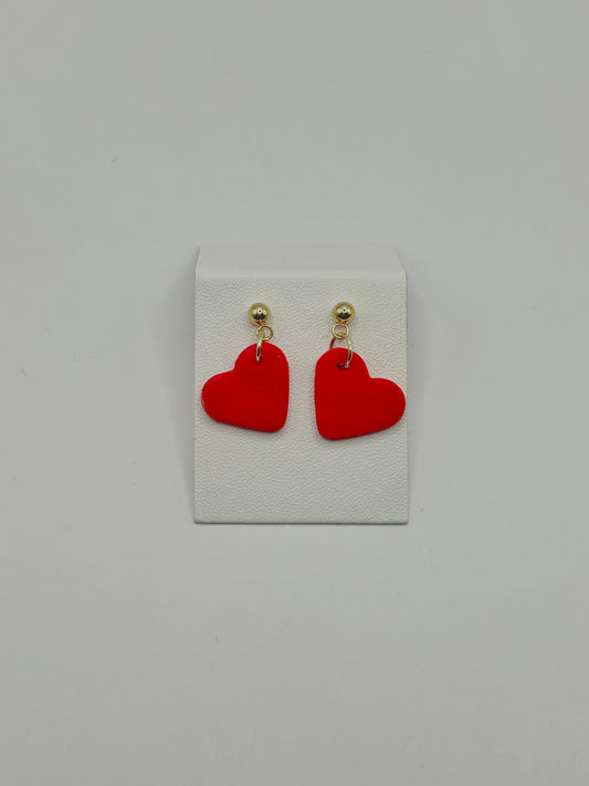 Mini Heart Stud Valentines Earrings
